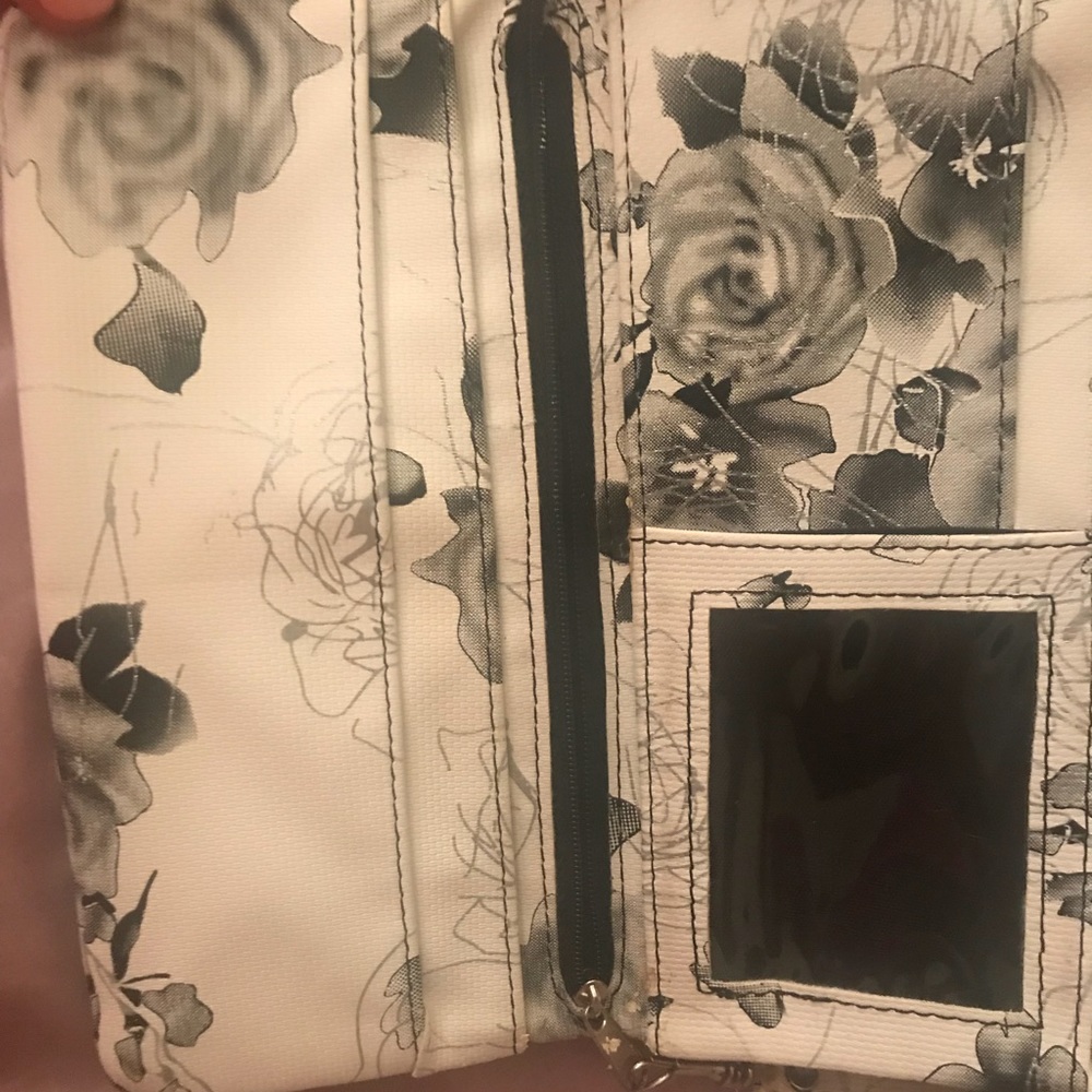 Beautiful flower wristlet/ Wallet